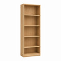 Bücherregal Standregal Eiche hell Spanplatte rechteckig 60 x 30 x 180 cm